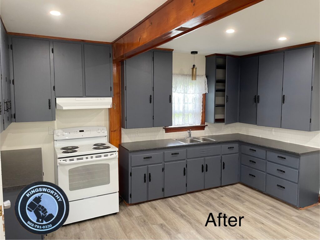 Refinished Cabinets to enhance the space