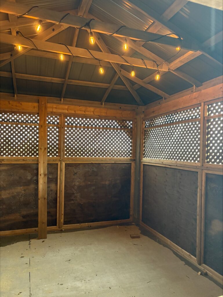 Inside the cooking space